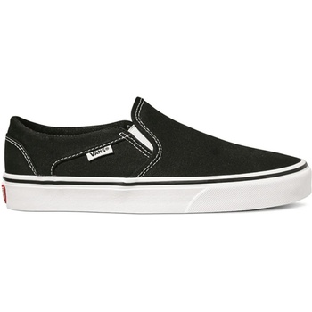 Image 1 of Vans Дамски маратонки Vans Asher Slip On Canvas Trainers Womens - Black/White