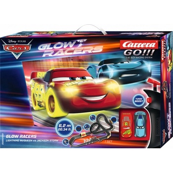 Carrera Autodráha GO 63521 Disney Cars 3 GLOW GCO5014
