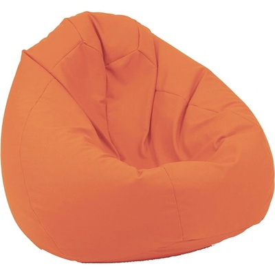 PUFRELAX Пуф, круша, 320л. , Nirvana Grande - Orange, PU кожа, Пълнеж от Полистиролни перли, 8051 (PUF-G-NGR-PU-ORG)