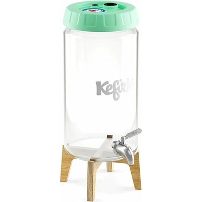 Kefirko Kombucha fermentor so stojančekom a výčapom 4 l zelený