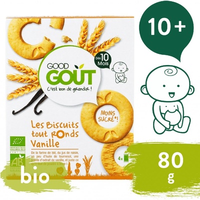 Good Gout Bio Vanilkové kolieska 80g