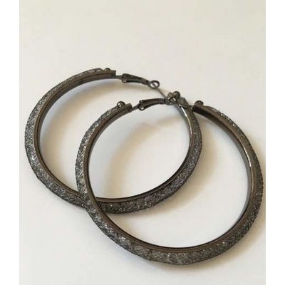 Fashion Jewelry náušnice kruhy velké s glitry 4-gh516