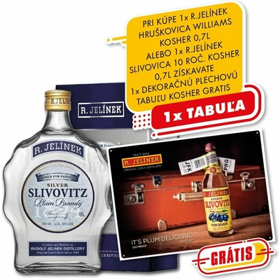 Rudolf Jelínek SLIVOVICA KOSHER 10y 50% 0,7 l (kartón)
