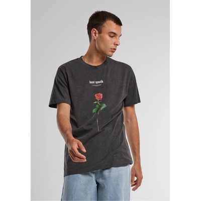 Mister Tee Тениска Lost Youth Rose Tee charcoal XXLUB-MT1582-00091 - Тъмносив, размер XS
