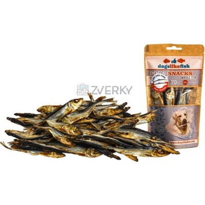 Dogs like fish Pamlsok pre psa Sušené Baltické slede 100 g