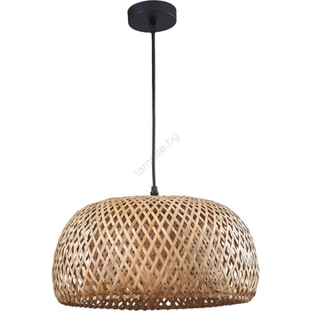Polux Пендел KORFU 1xE27/20W/230V Ø 38 см бамбук (SA2174)