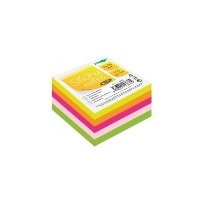 Blok kocka samolepiaca Sticky Notes neon