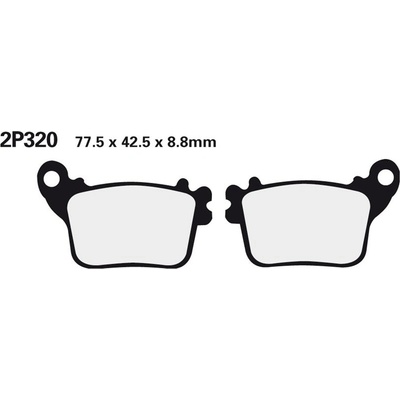 Zadní brzdové destičky Nissin Honda CBR 1000 RR Fireblade (Rad.cal) 2008 směs ST | Zboží Auto