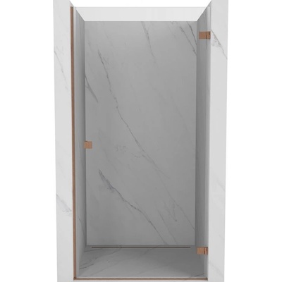 Mexen Lunar-B люлееща се врата за душ кабина, дясна 75 см, прозрачна, мед четкана - 832-075-000-65-00-P (832-075-000-65-00-P)