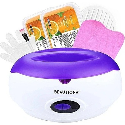 Nehtyprofi Parafínová vana s příslušenstvím sada XXL Fialovo-bílá – Zboží Dáma