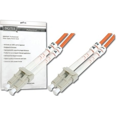 Digitus DK-2533-03/3 Fiber Optic Patch Cord, LC to LC, Multimode, OM3, 50/125 µ, Duplex Length 3m