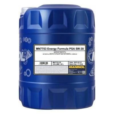 Mannol Energy Formula PSA 5W-30 20 l