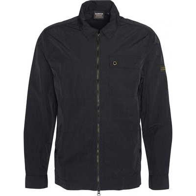 Barbour International Риза с дълъг ръкав Barbour International Men's Inline Cotton Long Sleeve Overshirt - Black BK11