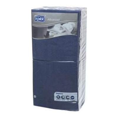 Tork Servítky 1/4 sklad 2V 32x32 cm Advanced Lunch tmavomodrá 200ks
