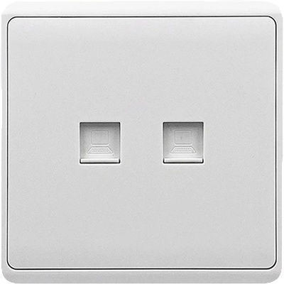 ELMARK London ДВ. КОМПЮТЪРЕН КОНТАКТ rj45 БЯЛ (190885/wh)