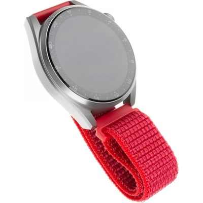 FIXED Nylon Strap s šířkou 22mm pro smartwatch, červený - červená, 22 mm FIXNST-22MM-RD