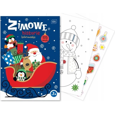 Vianočná omaľovánka s nálepkami ZIMNÉ PRÍBEHY 3+ VIANOCE