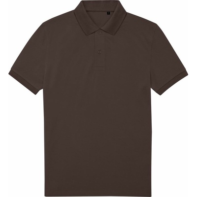 B&C MY ECO POLO 65/35 Pánská polokošile s krátkým rukávem kávová