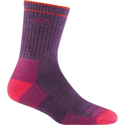 Darn Tough Micro Crew Midweight with cushion plum heather