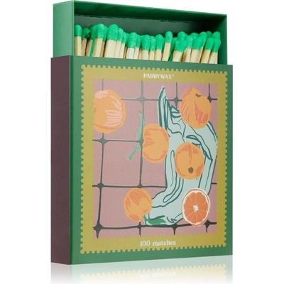 Paddywax Jumbo Boxed Oranges zápalky 100 ks 1 ks – Zboží Dáma