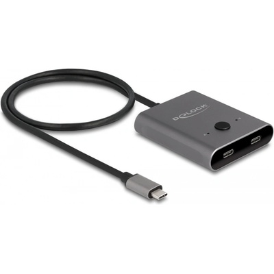 Delock USB 10 Gbps USB Type-C превключвател 2-в-1 двупосочен 8K