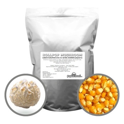 Popkornovač.cz Kukuřice na popcorn RollPOP mushroom 1000 g – Zboží Dáma