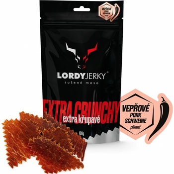 LORDYjerky VEPŘOVÉ sušené maso CHILLI 100 g