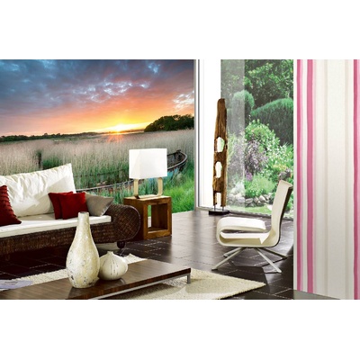 DIMEX ART Самозалепваща се флизелинова фототапета стар кораб в пристанището 375 x 250 см