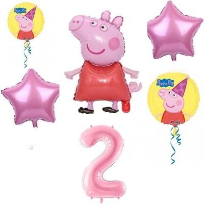 Balónkový set Prasátko Peppa 2.narozeniny