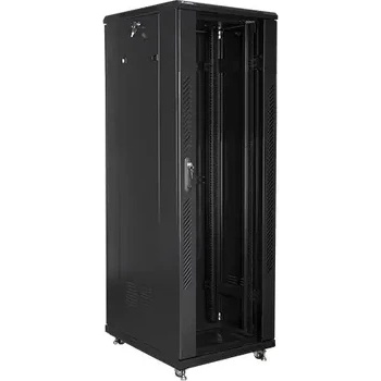 Image 1 of Lanberg Комуникационен шкаф, Lanberg rack cabinet 19" free-standing 37U / 600x800 self-assembly flat pack, black (FF01-6837-12B)