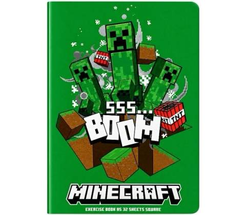 Minecraft Zošit A5 štvorcový