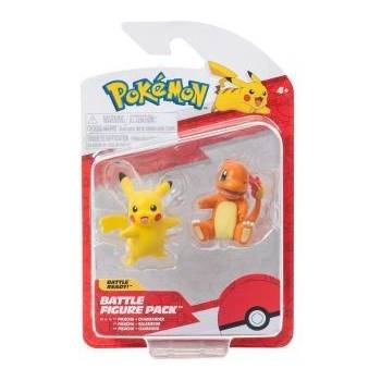 Jazwares Pokémon: комплект от 2 фигурки - Charmander, Pikachu