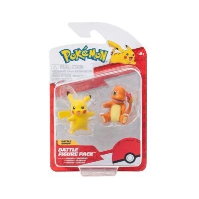 Jazwares Pokémon: комплект от 2 фигурки - Charmander, Pikachu