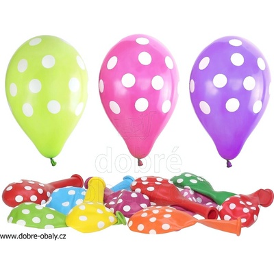 balónky potisk PUNTÍKY