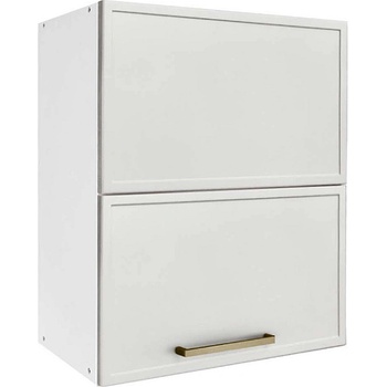 Matis Кухненски шкаф горен с две повдигащи врати alba vh60 b бяло