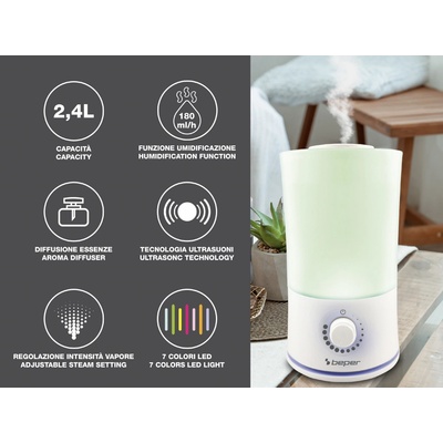 Beper 70401 zvlhčovač vzduchu a aroma difuzér 2v1