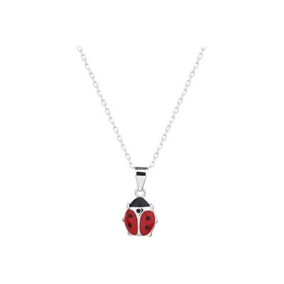 Nubis® Dětský stříbrný náhrdelník beruška DN-0090