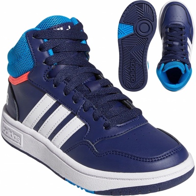 adidas Hoops 3.0 Mid K dark blue/blue rush/turbo modrá
