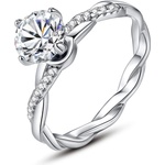 Silenti Jewelry Сребърен пръстен "Отдаденост" - 6 - 52мм (16.6мм диам. )