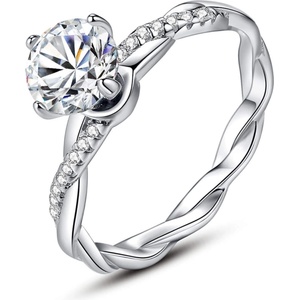 Silenti Jewelry Сребърен пръстен "Отдаденост" - 6 - 52мм (16.6мм диам. )