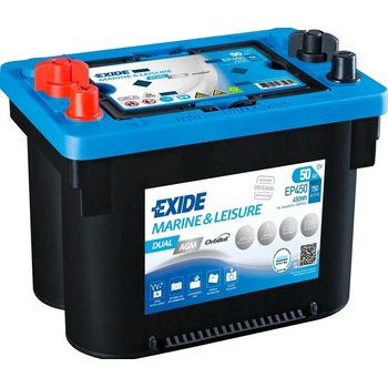 Exide Marine Dual AGM 50Ah 750A left+ (280480)