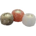 Himalaya Salt Dreams Комплект свещници от хималайска сол Himalaya Salt Dreams - Многоцветни, 3 броя (243758)