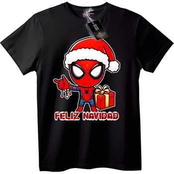 NOONEBRAND Коледна тениска Spider-Man Дядо Коледа - M, White