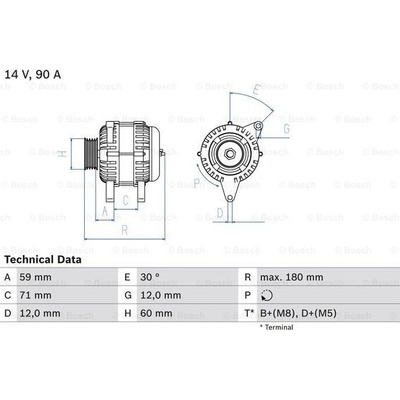 Generátor BOSCH 0 986 042 000