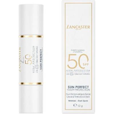 Lancaster Oboustranná korekční a ochranná tyčinka SPF 50 Sun Perfect Sun Clear & Tinted Duo Stick 12 g