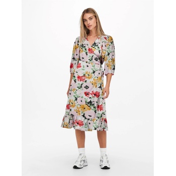 Image 1 of ONLY Рокля Only Women's Olivia Wrap Dress - Cloud Dancer