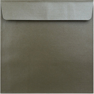 Perleťové obálky - 170 x 170 mm - Světle šedohnědá