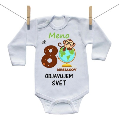 Boodyy Body s dlhým rukávom Už 8 mesiacov objavujem svet