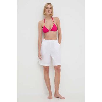 Max Mara Beachwear Плажни шорти Max Mara Beachwear в бяло с изчистен дизайн висока талия 2416141019600 (2416141019600)