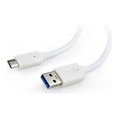 Gembird CCP-USB3-AMCM-W-0,1M USB-C – USB 3.0 A M/M 0,1m bílý